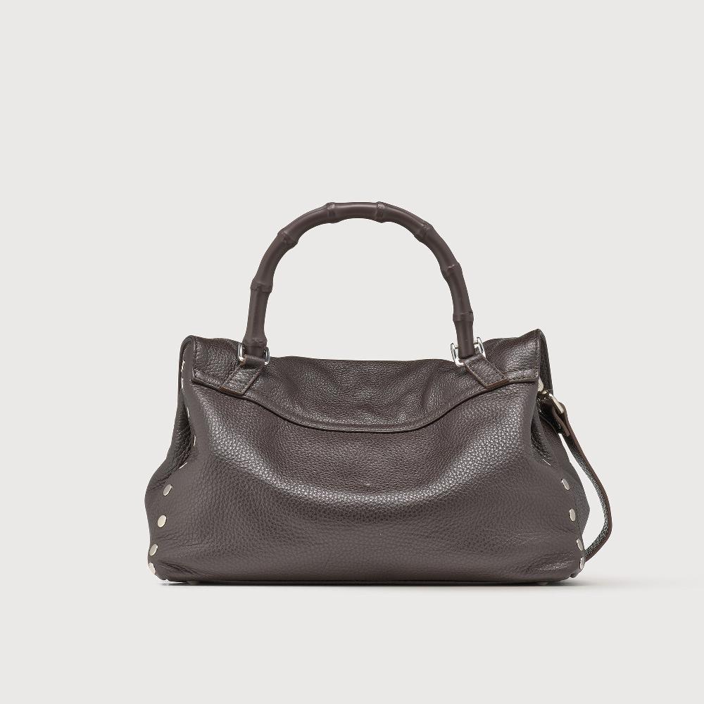 Zanellato BORSA POSTINA® SMALL IN PELLE MARTELLATA BROWN MOCACCINO | Zanellato Convenienza