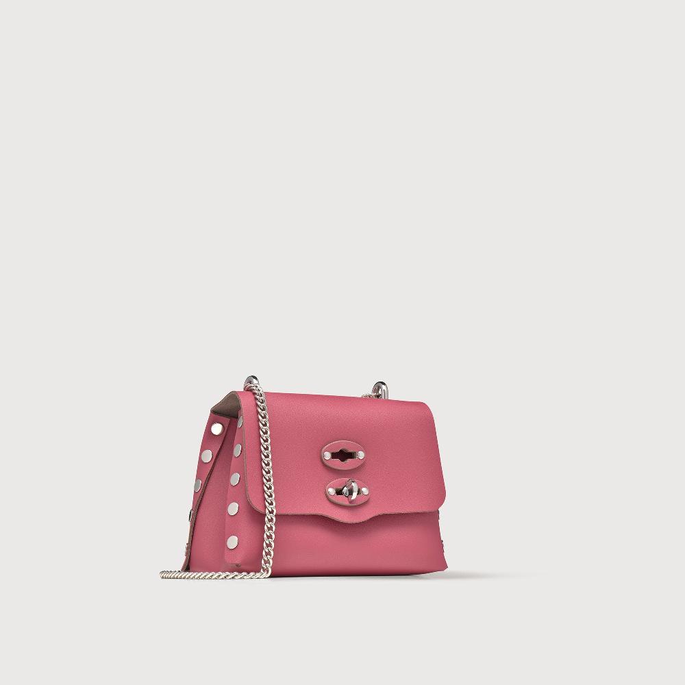 Zanellato BORSA POSTINA® SUPER BABY IN PELLE RIGENERATA PINK BIZANTINO | Zanellato Novità