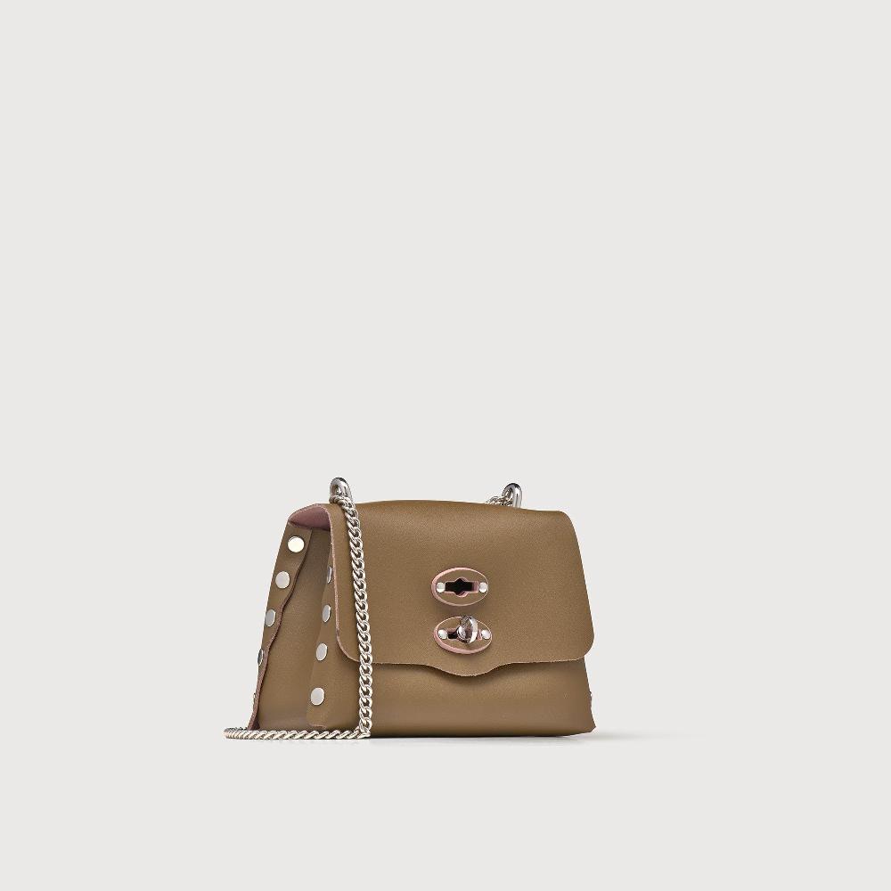 Zanellato BORSA POSTINA® SUPER BABY IN PELLE RIGENERATA GREEN PANTELLERIA | Zanellato Sconto