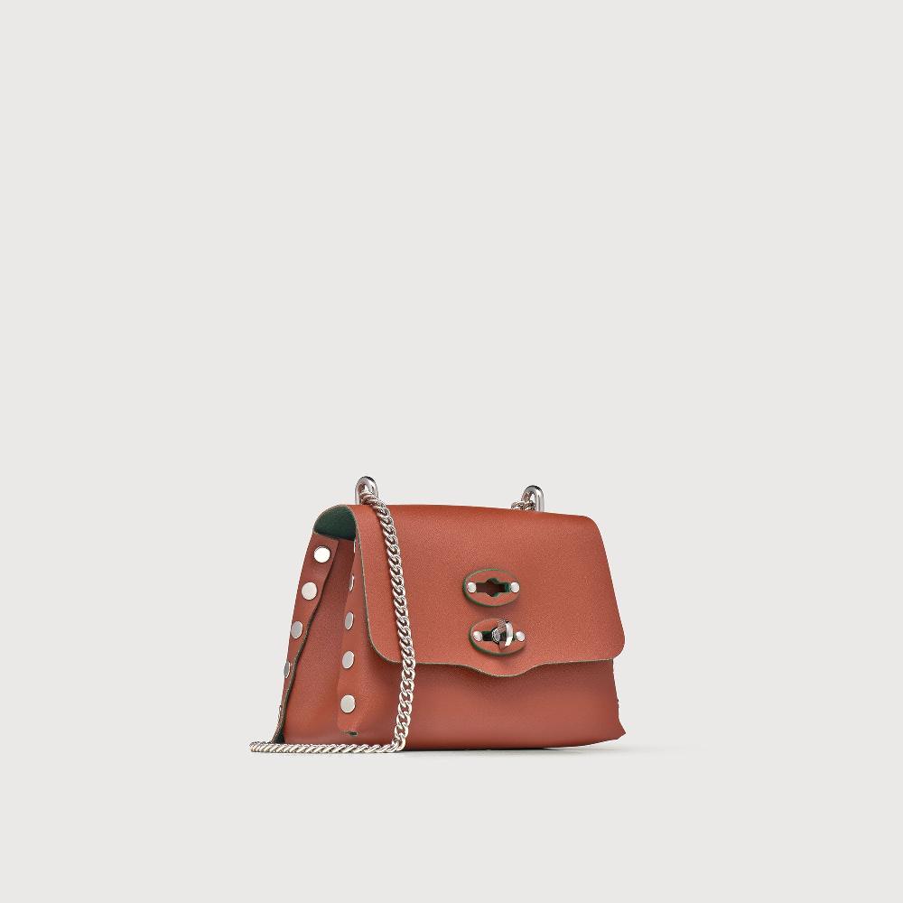 Zanellato BORSA POSTINA® SUPER BABY IN PELLE RIGENERATA BROWN COCCIO | Zanellato Offerta