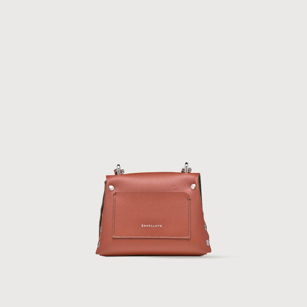 Zanellato BORSA POSTINA® SUPER BABY IN PELLE RIGENERATA BROWN COCCIO | Zanellato Offerta