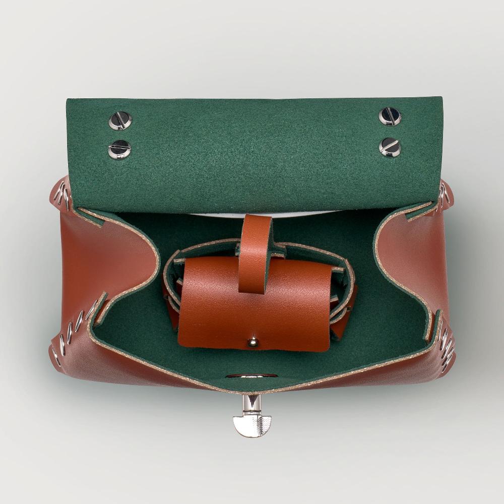 Zanellato BORSA POSTINA® SUPER BABY IN PELLE RIGENERATA BROWN COCCIO | Zanellato Offerta