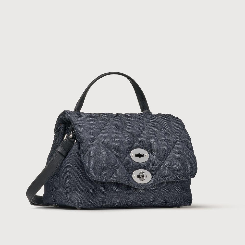 Zanellato BORSA POSTINA® SMALL IN TESSUTO DENIM PADDED BLUE NIMES | Zanellato Outlet