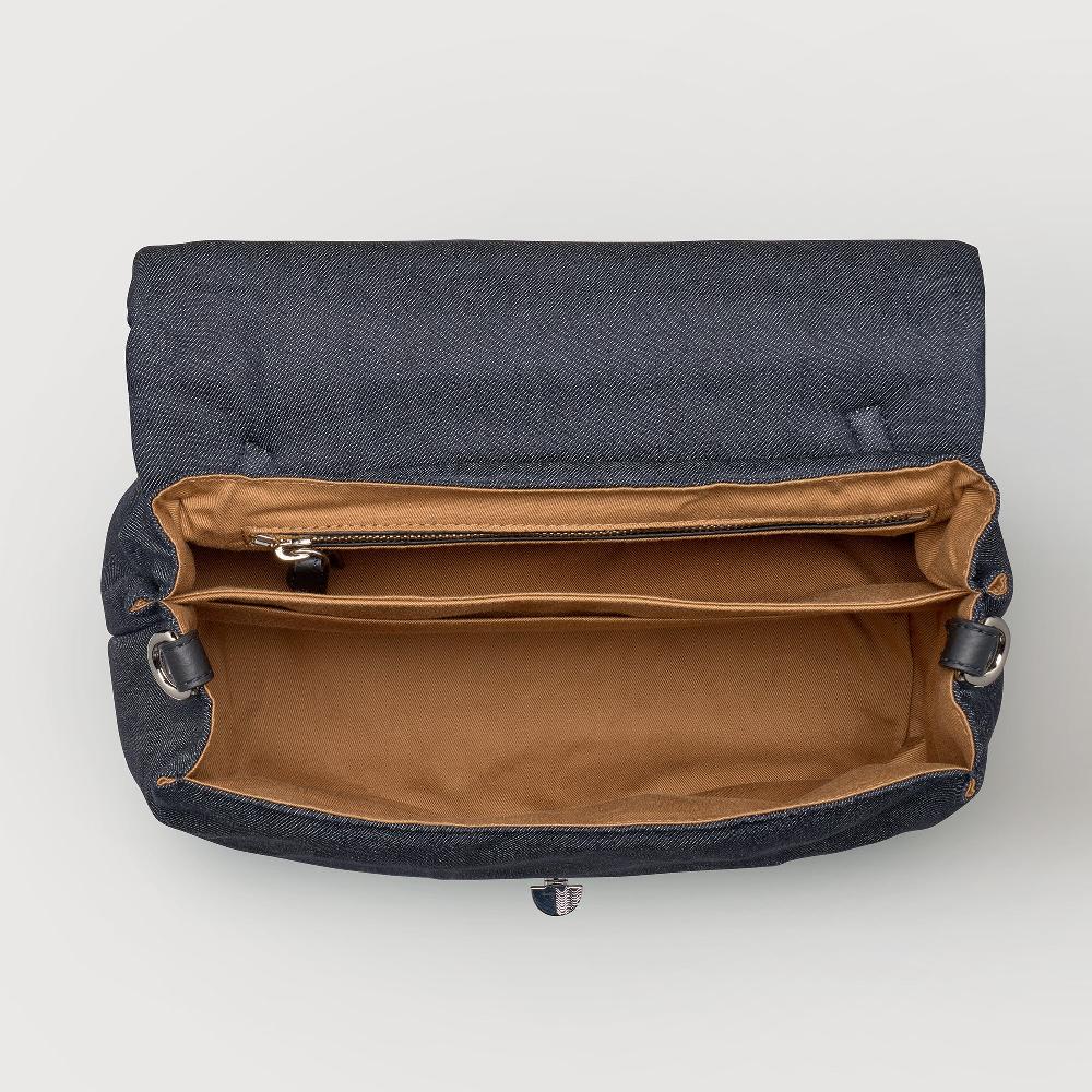 Zanellato BORSA POSTINA® SMALL IN TESSUTO DENIM PADDED BLUE NIMES | Zanellato Outlet