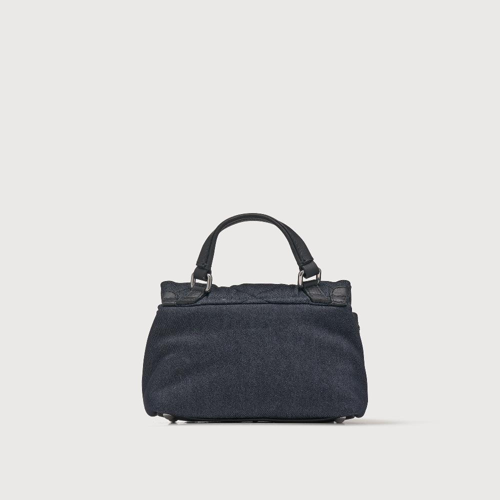 Zanellato BORSA POSTINA® BABY IN TESSUTO DENIM PADDED BLUE NIMES | Zanellato In Vendita