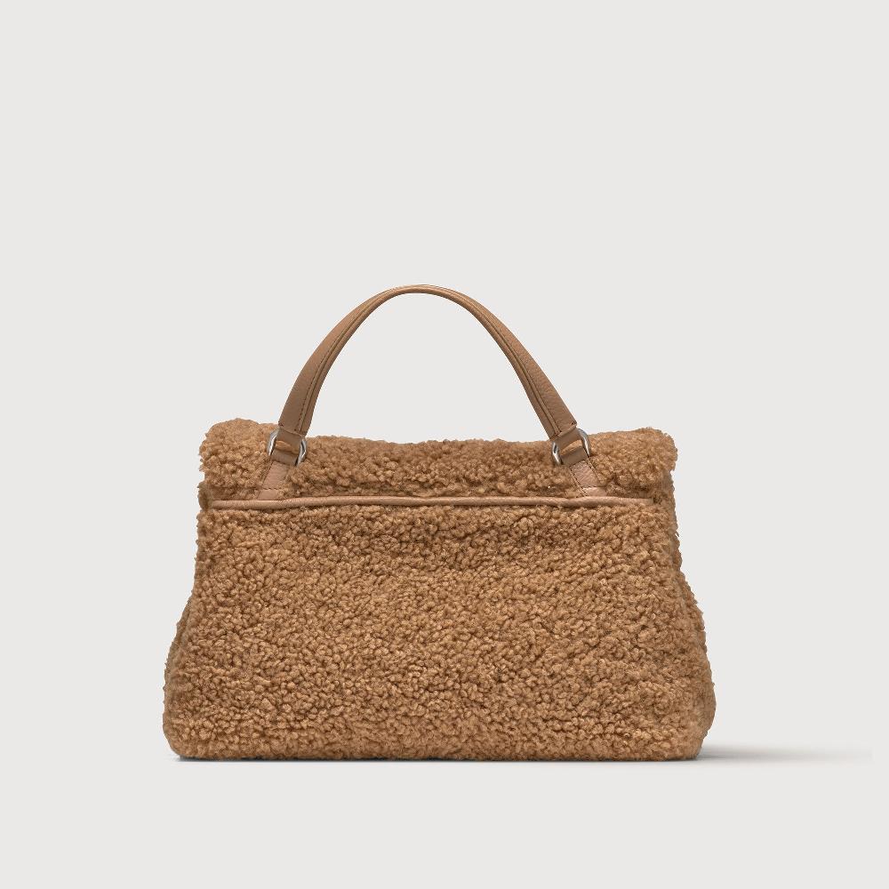 Zanellato BORSA POSTINA® SMALL IN TESSUTO TEDDY BROWN TEDDY | Zanellato Vendita Economica