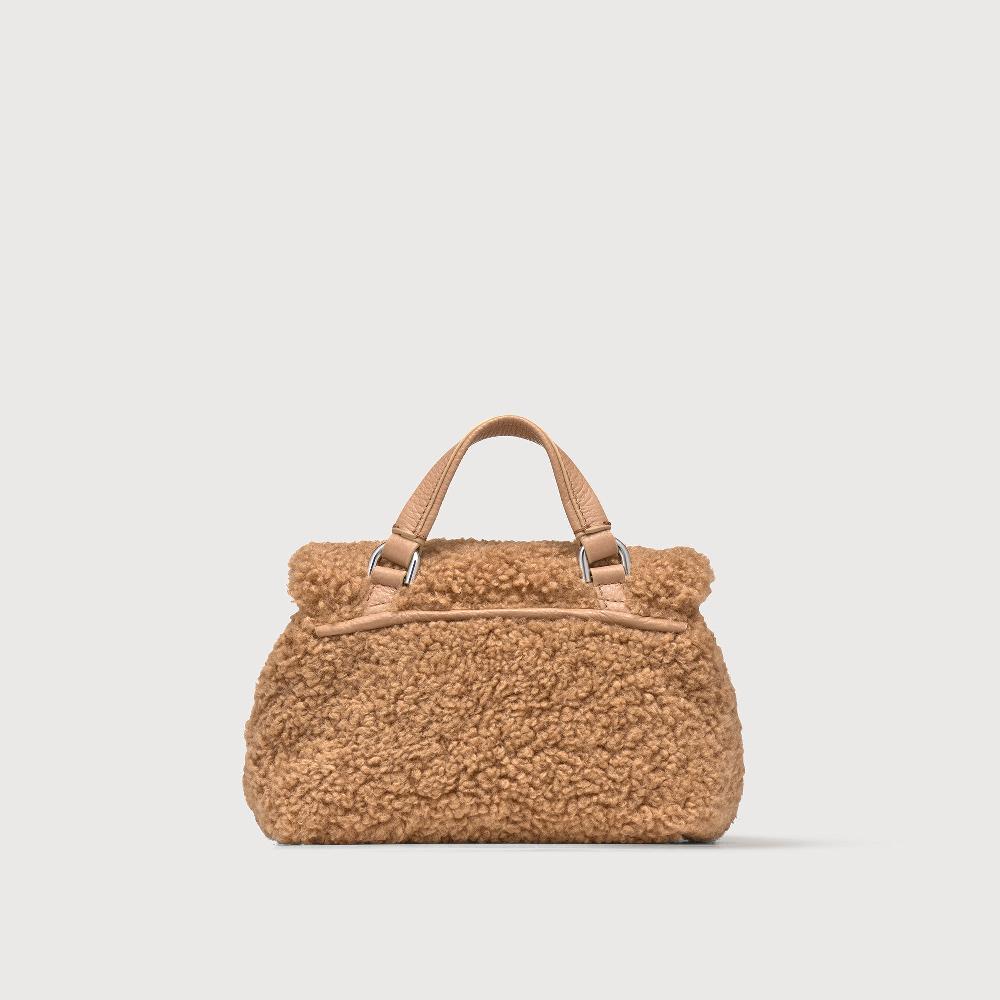Zanellato BORSA POSTINA® BABY IN TESSUTO TEDDY BROWN TEDDY | Zanellato Saldi Di Fabbrica
