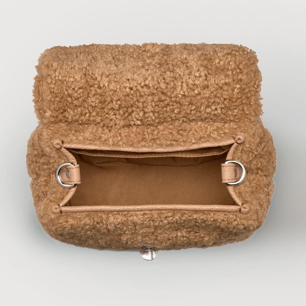 Zanellato BORSA POSTINA® BABY IN TESSUTO TEDDY BROWN TEDDY | Zanellato Saldi Di Fabbrica