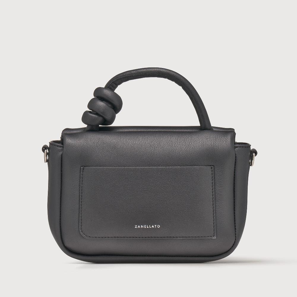 Zanellato BORSA ELLA SOFT MEDIUM IN PELLE LISCIA BLACK NERO | Zanellato Vendite Flash