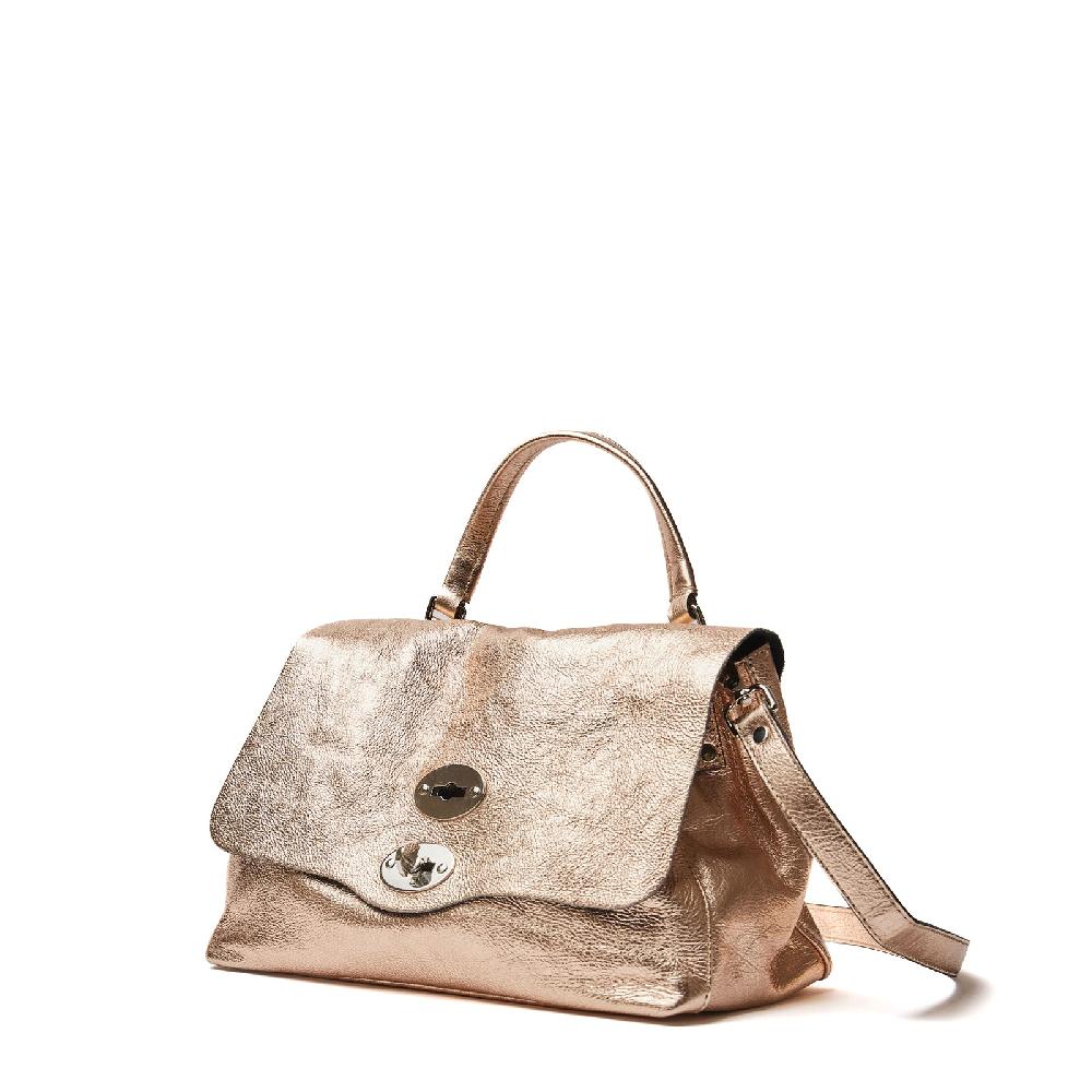 Zanellato BORSA POSTINA® SMALL IN PELLE LAMINATA GOLD CRISTALLO | Zanellato In Saldo
