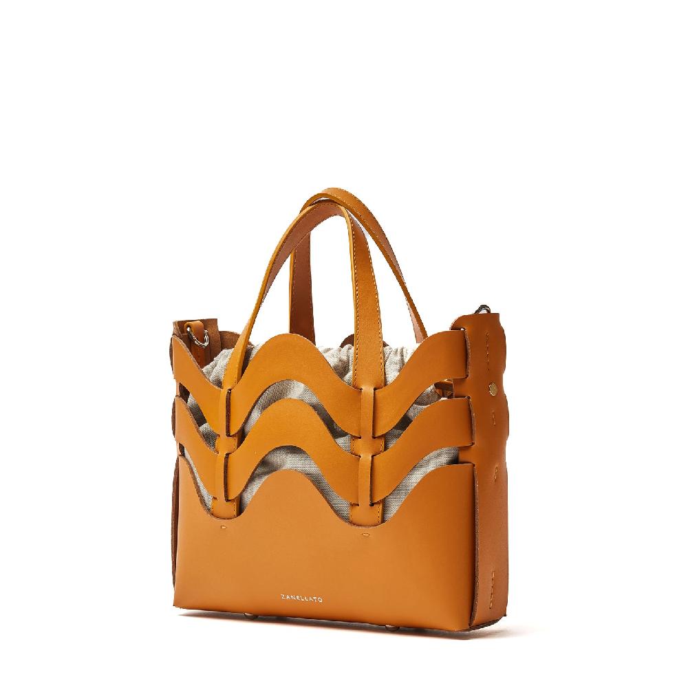 Zanellato BORSA DUNE SMALL IN PELLE RIGENERATA ORANGE ARANCETO | Zanellato In Linea