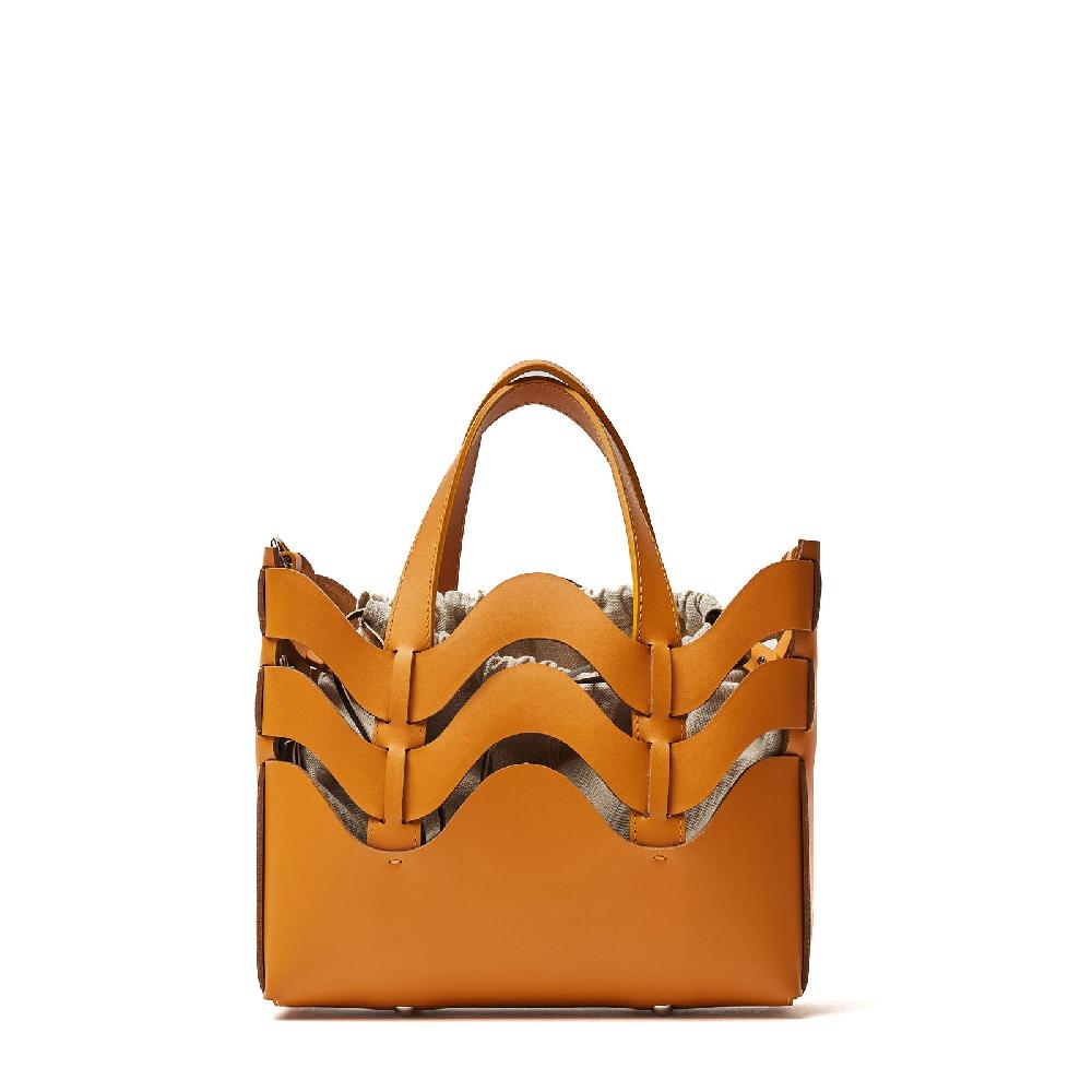 Zanellato BORSA DUNE SMALL IN PELLE RIGENERATA ORANGE ARANCETO | Zanellato In Linea