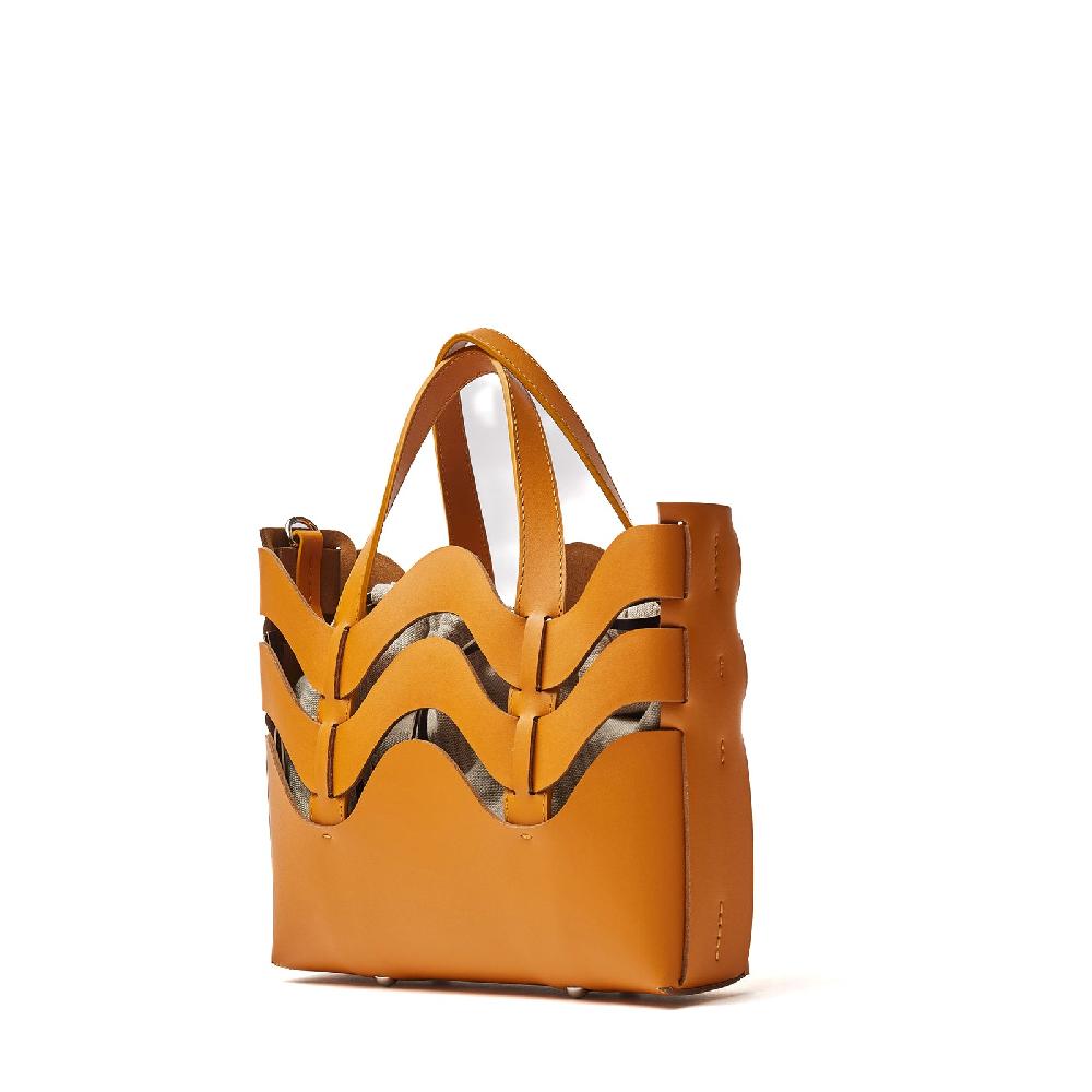 Zanellato BORSA DUNE SMALL IN PELLE RIGENERATA ORANGE ARANCETO | Zanellato In Linea