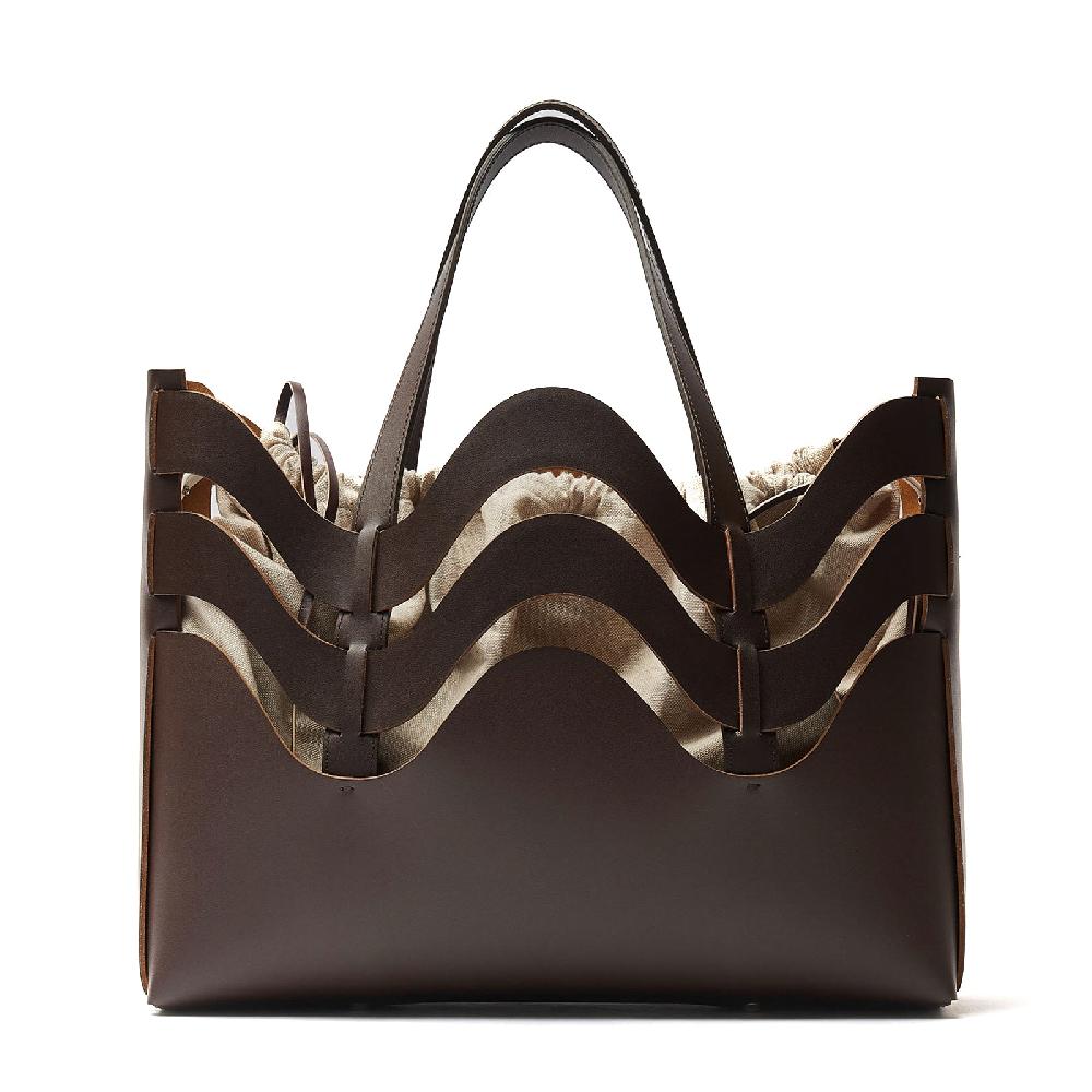 Zanellato BORSA DUNE MEDIUM IN PELLE RIGENERATA BROWN WENGHE | Zanellato Qualità
