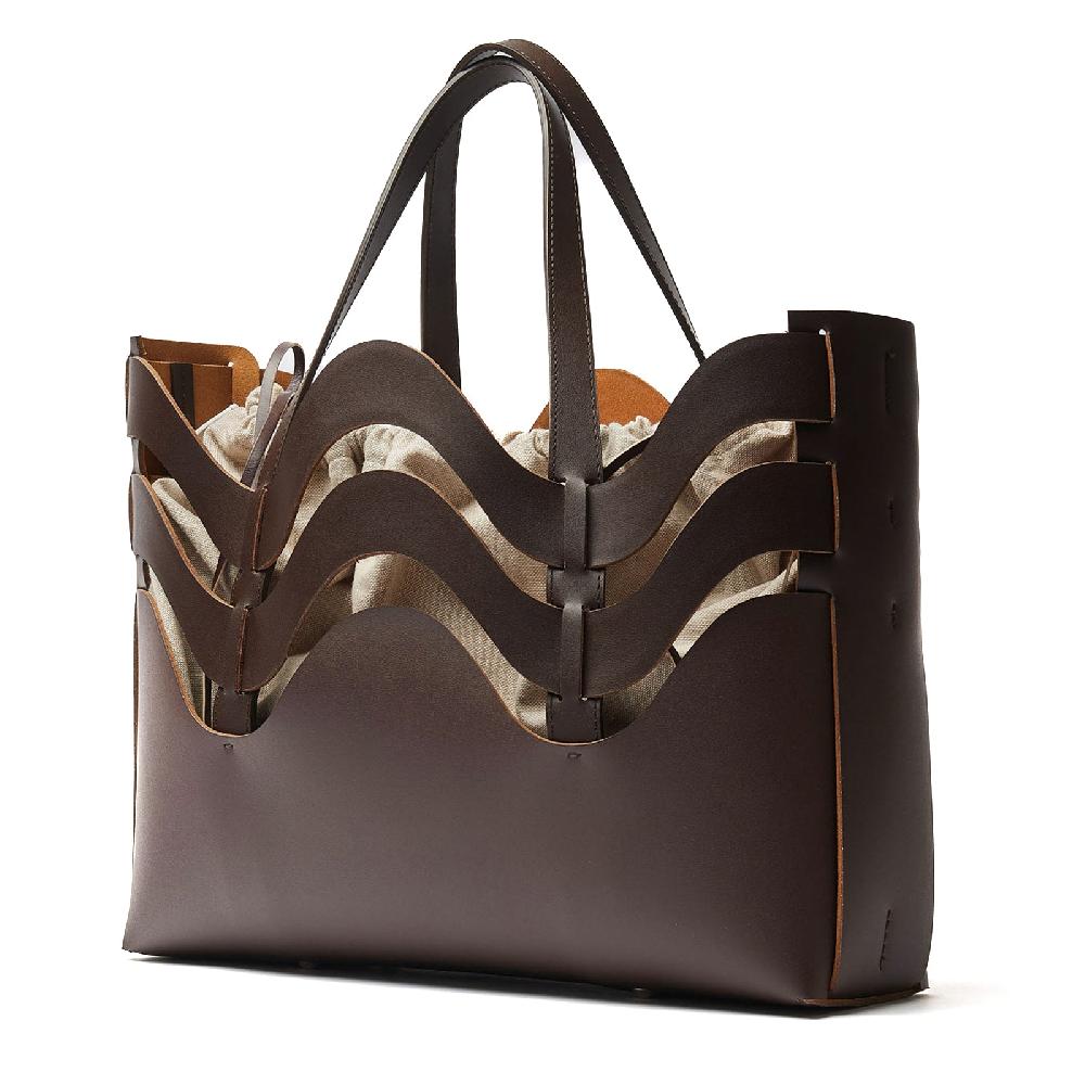 Zanellato BORSA DUNE MEDIUM IN PELLE RIGENERATA BROWN WENGHE | Zanellato Qualità