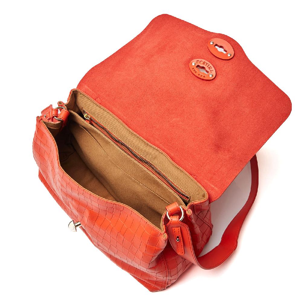 Zanellato BORSA POSTINA® SMALL IN PELLE STAMPATA RED MEDUSA | Zanellato Promozione