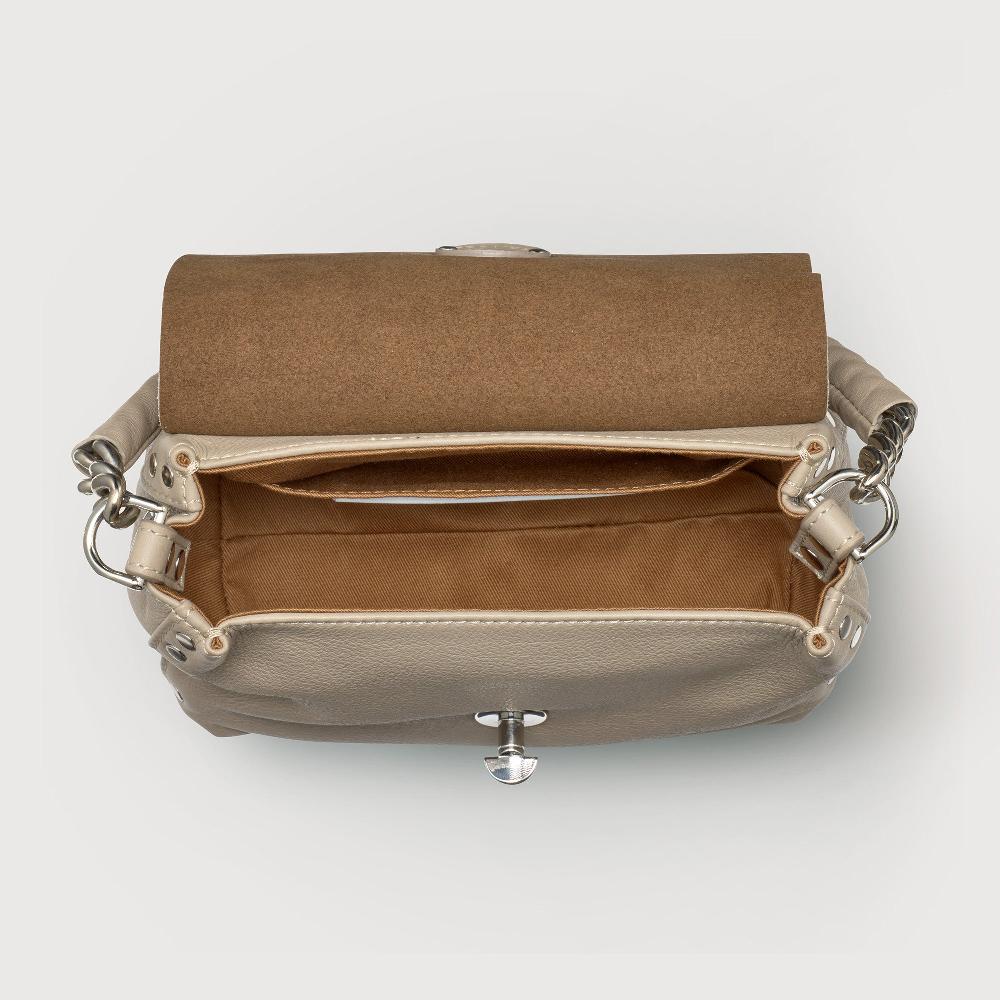 Zanellato BORSA POSTINA® BABY IN PELLE LISCIA GREY SASSONE | Zanellato Prezzo Ridotto