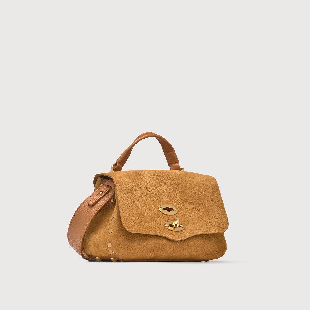 Zanellato BORSA POSTINA® BABY IN PELLE NABUK BROWN BRANDY | Zanellato Sconto