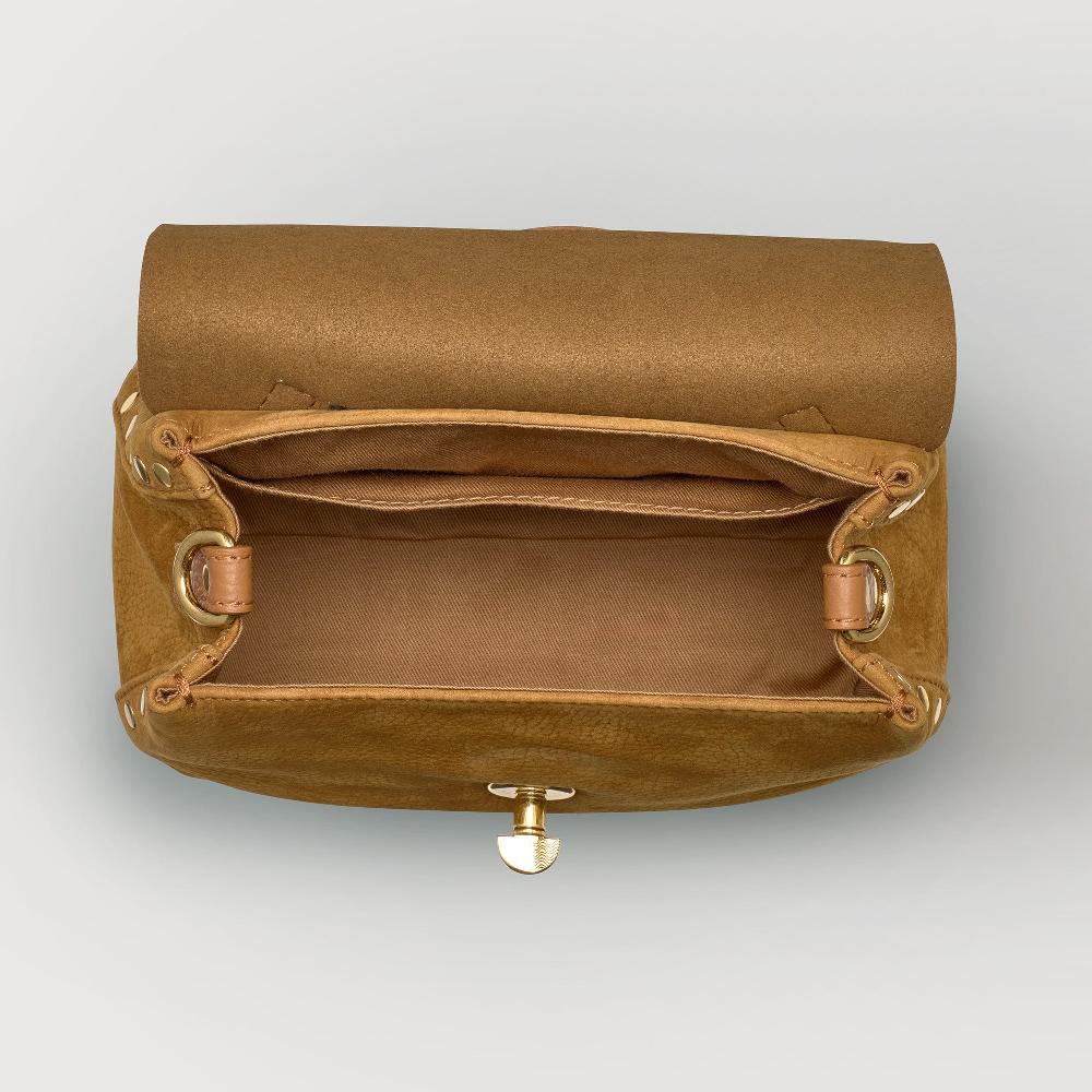 Zanellato BORSA POSTINA® BABY IN PELLE NABUK BROWN BRANDY | Zanellato Sconto