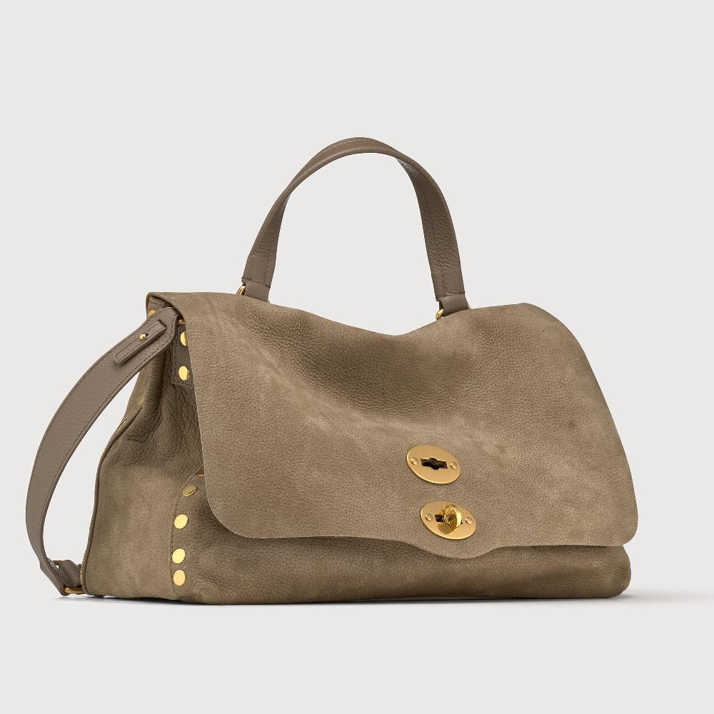 Zanellato BORSA POSTINA® MEDIUM IN PELLE NABUK GREY VOLTOLINA | Zanellato Offerta