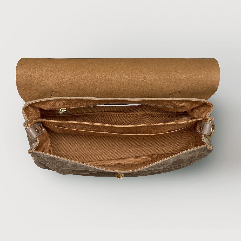 Zanellato BORSA POSTINA® MEDIUM IN PELLE NABUK GREY VOLTOLINA | Zanellato Offerta