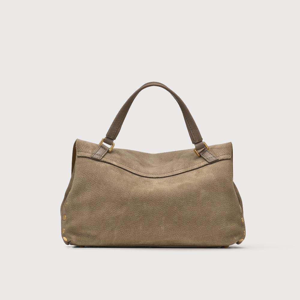 Zanellato BORSA POSTINA® SMALL IN PELLE NABUK GREY VOLTOLINA | Zanellato Economico