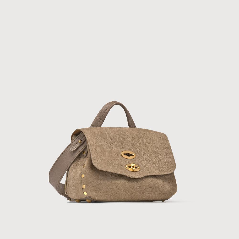Zanellato BORSA POSTINA® BABY IN PELLE NABUK GREY VOLTOLINA | Zanellato Online