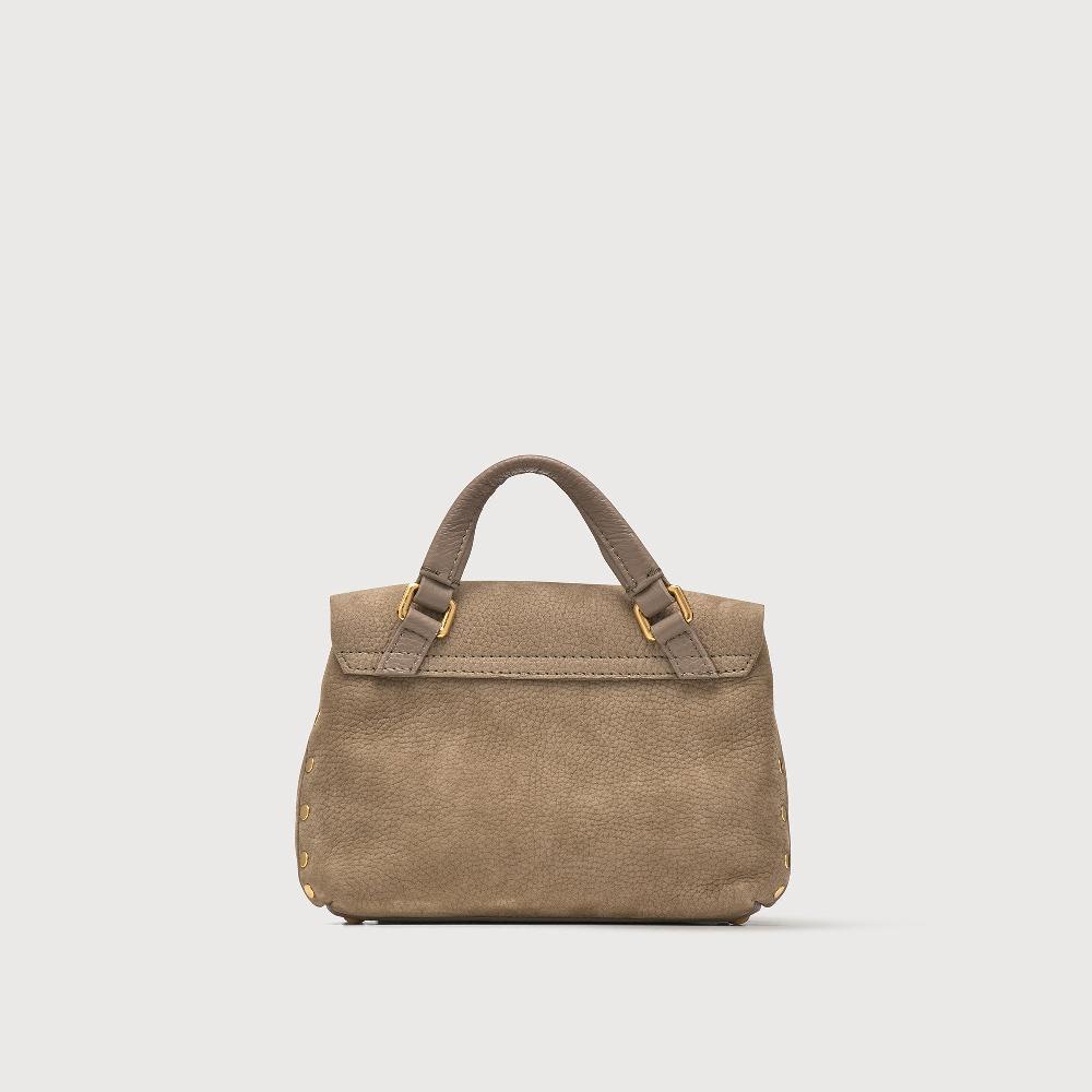 Zanellato BORSA POSTINA® BABY IN PELLE NABUK GREY VOLTOLINA | Zanellato Online