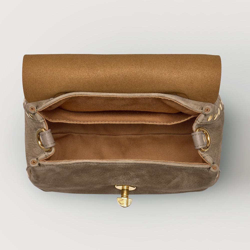 Zanellato BORSA POSTINA® BABY IN PELLE NABUK GREY VOLTOLINA | Zanellato Online