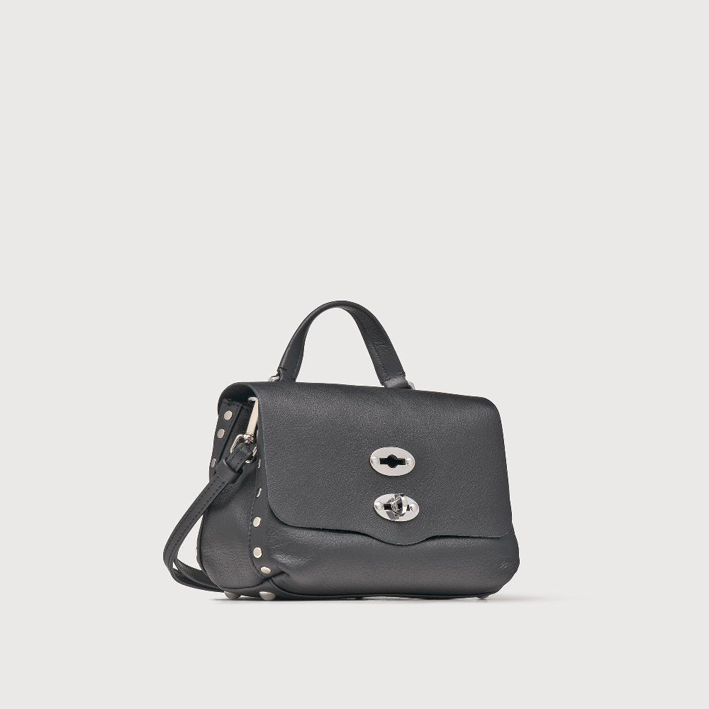 Zanellato BORSA POSTINA® BABY IN PELLE LISCIA BLACK NERO | Zanellato Vendita Calda