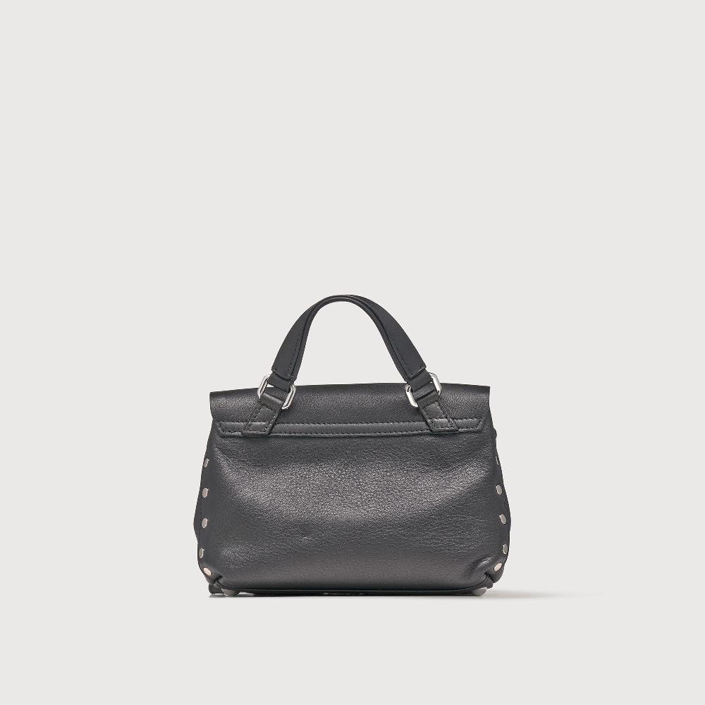 Zanellato BORSA POSTINA® BABY IN PELLE LISCIA BLACK NERO | Zanellato Vendita Calda