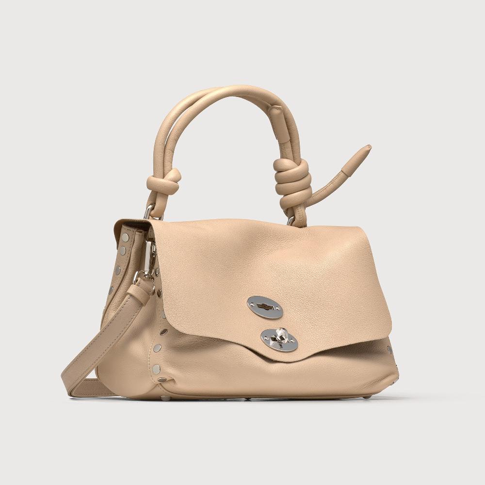 Zanellato BORSA POSTINA® SMALL IN PELLE LISCIA BEIGE BLOOM | Zanellato Vendita Economica