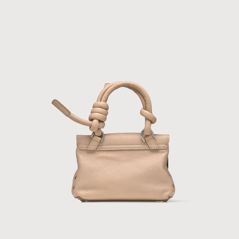 Zanellato BORSA POSTINA® BABY IN PELLE LISCIA BEIGE BLOOM | Zanellato Saldi Di Fabbrica