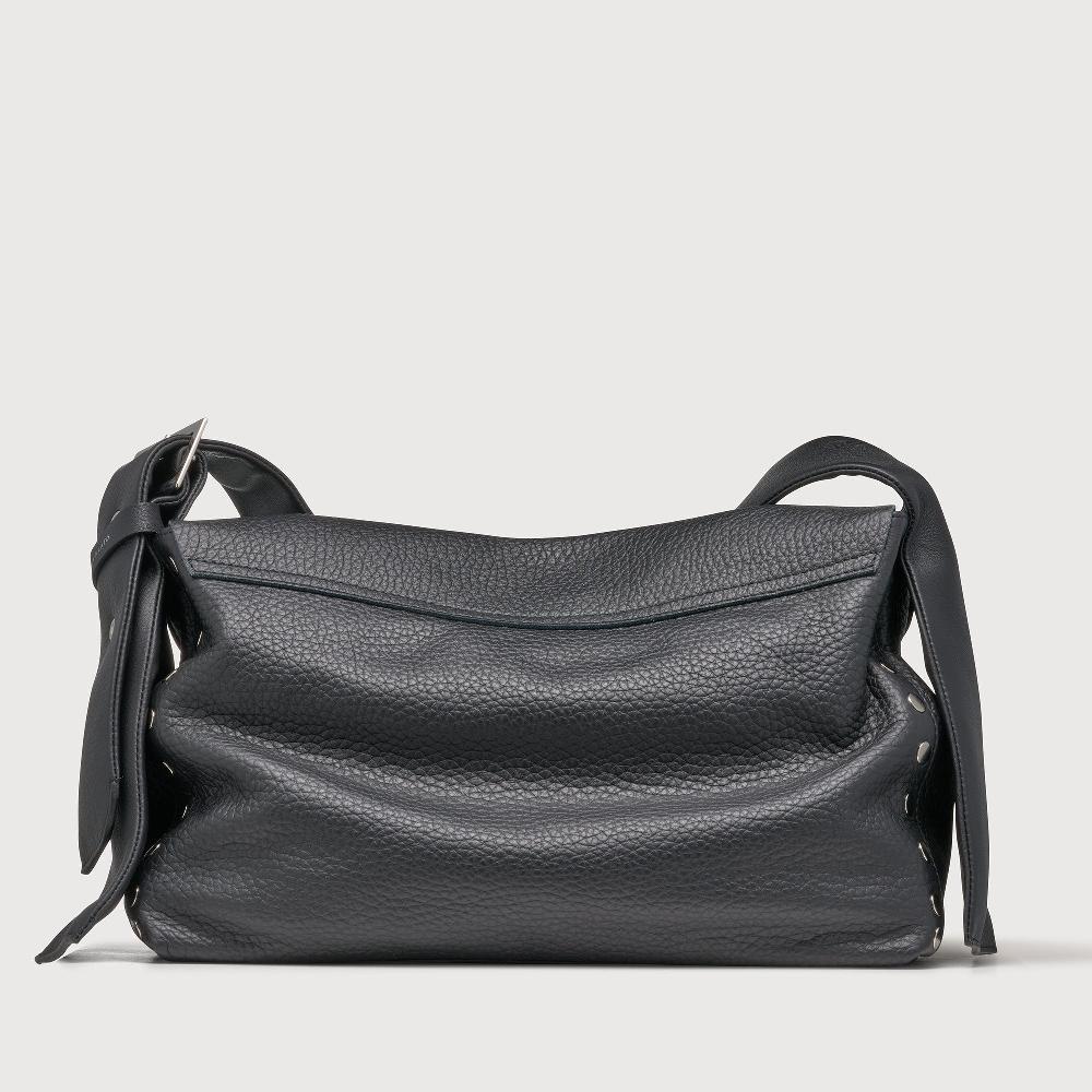 Zanellato BORSA POSTINA® MEDIUM IN PELLE MARTELLATA BLACK NERO | Zanellato I Più Venduti