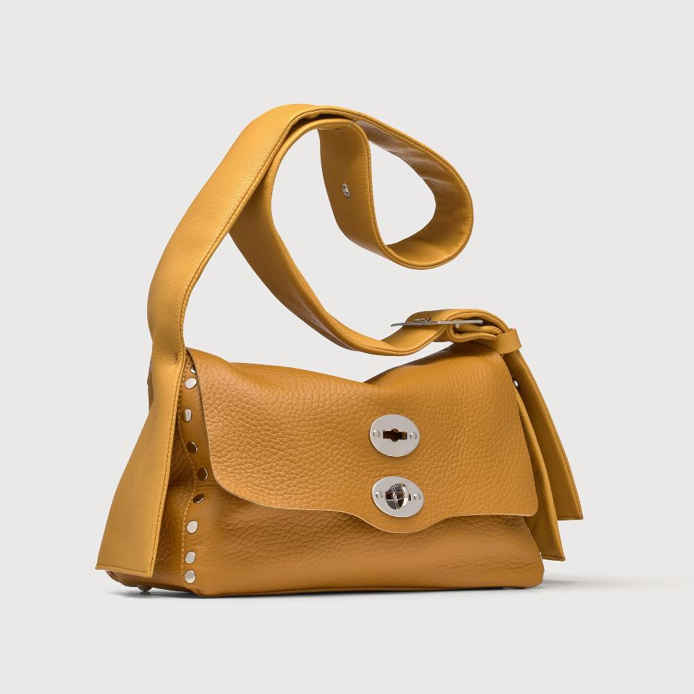 Zanellato BORSA POSTINA® SMALL IN PELLE MARTELLATA YELLOW GIALLONE | Zanellato Vendite Flash