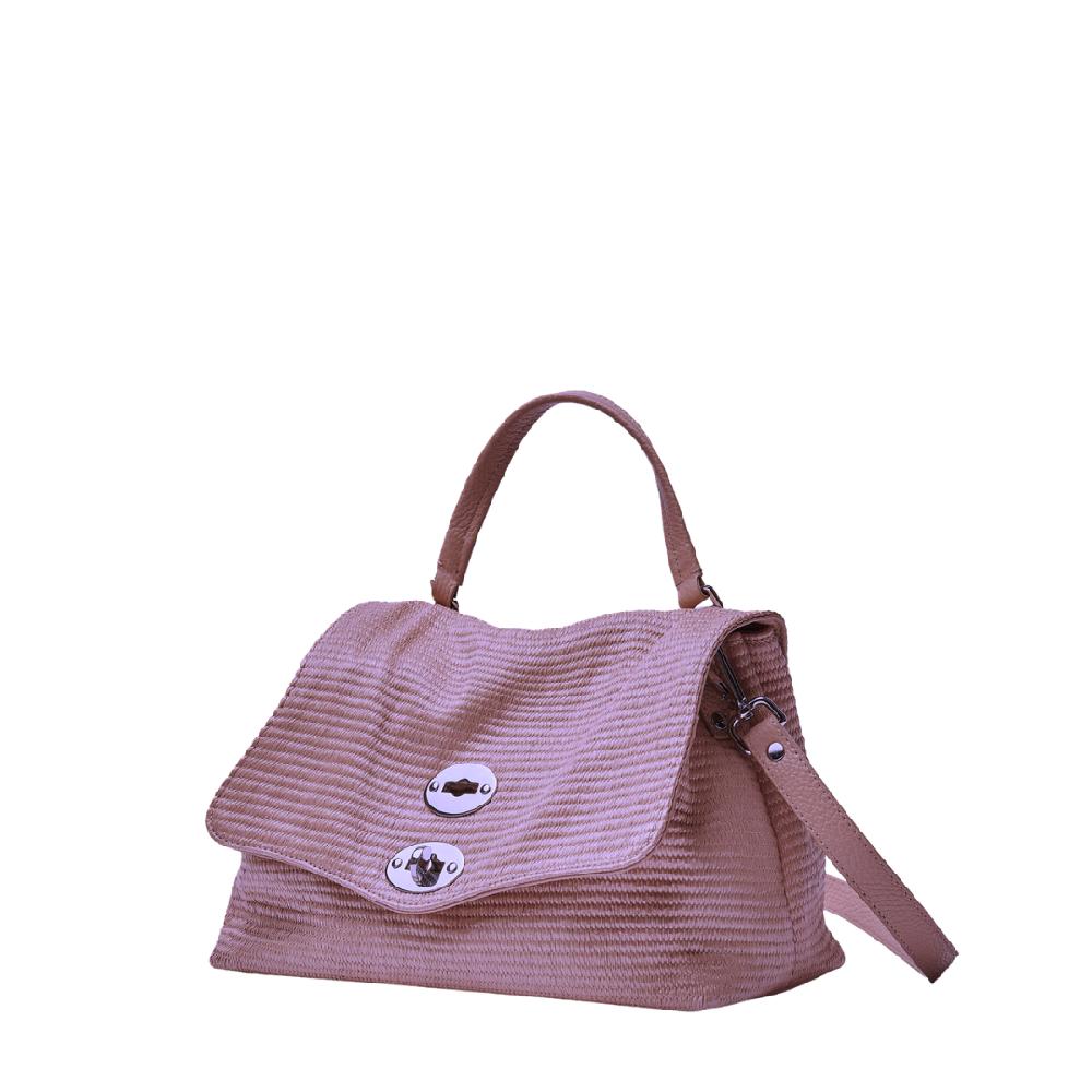 Zanellato BORSA POSTINA® SMALL IN TESSUTO PAGLIA VIOLET MODENA | Zanellato 2025