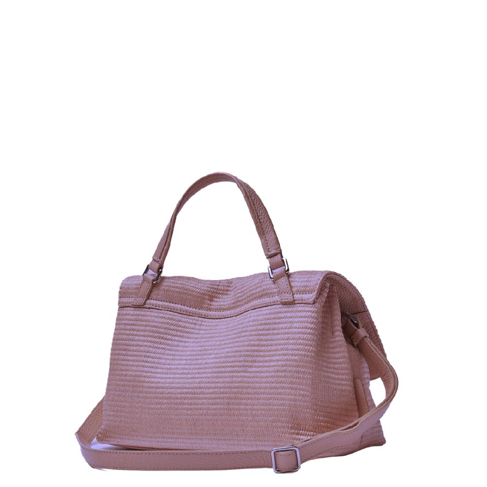 Zanellato BORSA POSTINA® SMALL IN TESSUTO PAGLIA VIOLET MODENA | Zanellato 2025