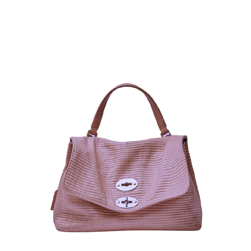 Zanellato BORSA POSTINA® SMALL IN TESSUTO PAGLIA VIOLET MODENA | Zanellato 2025