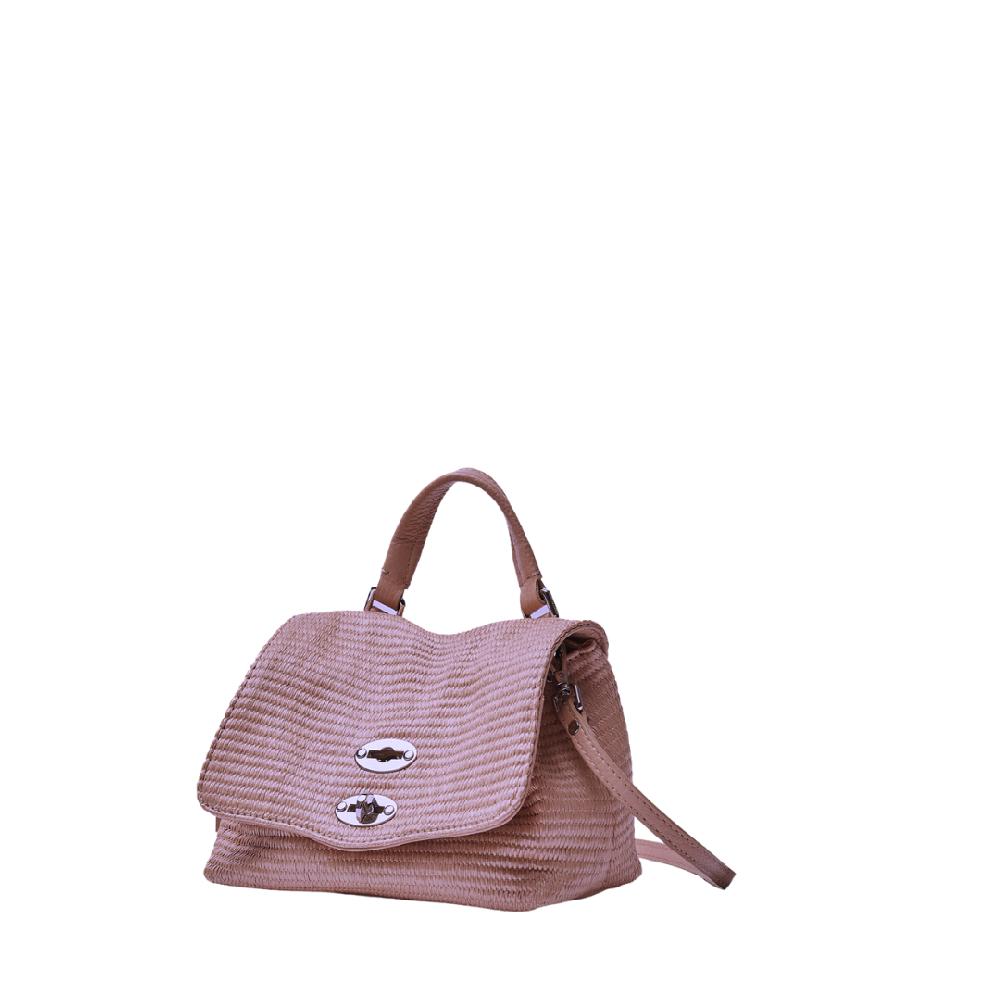 Zanellato BORSA POSTINA® BABY IN TESSUTO PAGLIA VIOLET MODENA | Zanellato Italy
