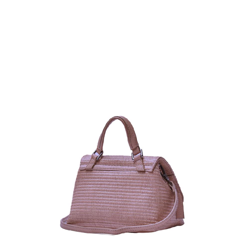 Zanellato BORSA POSTINA® BABY IN TESSUTO PAGLIA VIOLET MODENA | Zanellato Italy