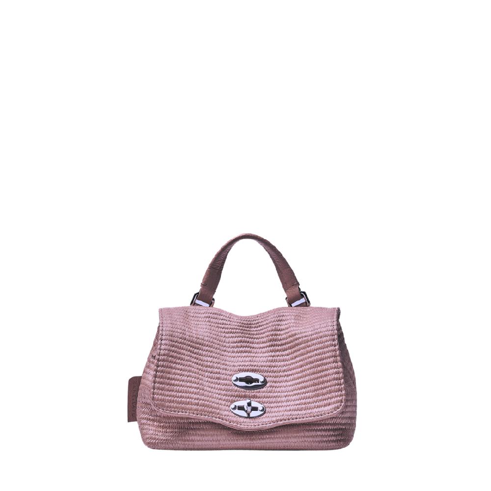 Zanellato BORSA POSTINA® BABY IN TESSUTO PAGLIA VIOLET MODENA | Zanellato Italy