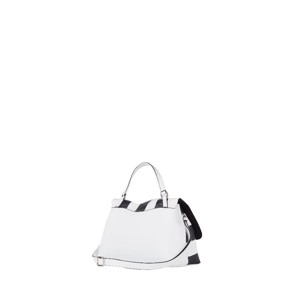 Zanellato BORSA POSTINA® SMALL IN PELLE MARTELLATA WHITE FORTE DEI MARMI | Zanellato Italia