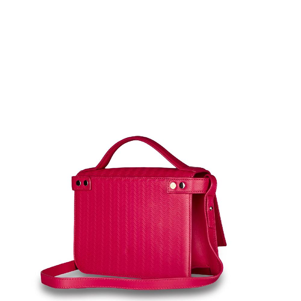 Zanellato BORSA ELLA UNICA IN PELLE STAMPATA ROSE FUCSIA | Zanellato Qualità