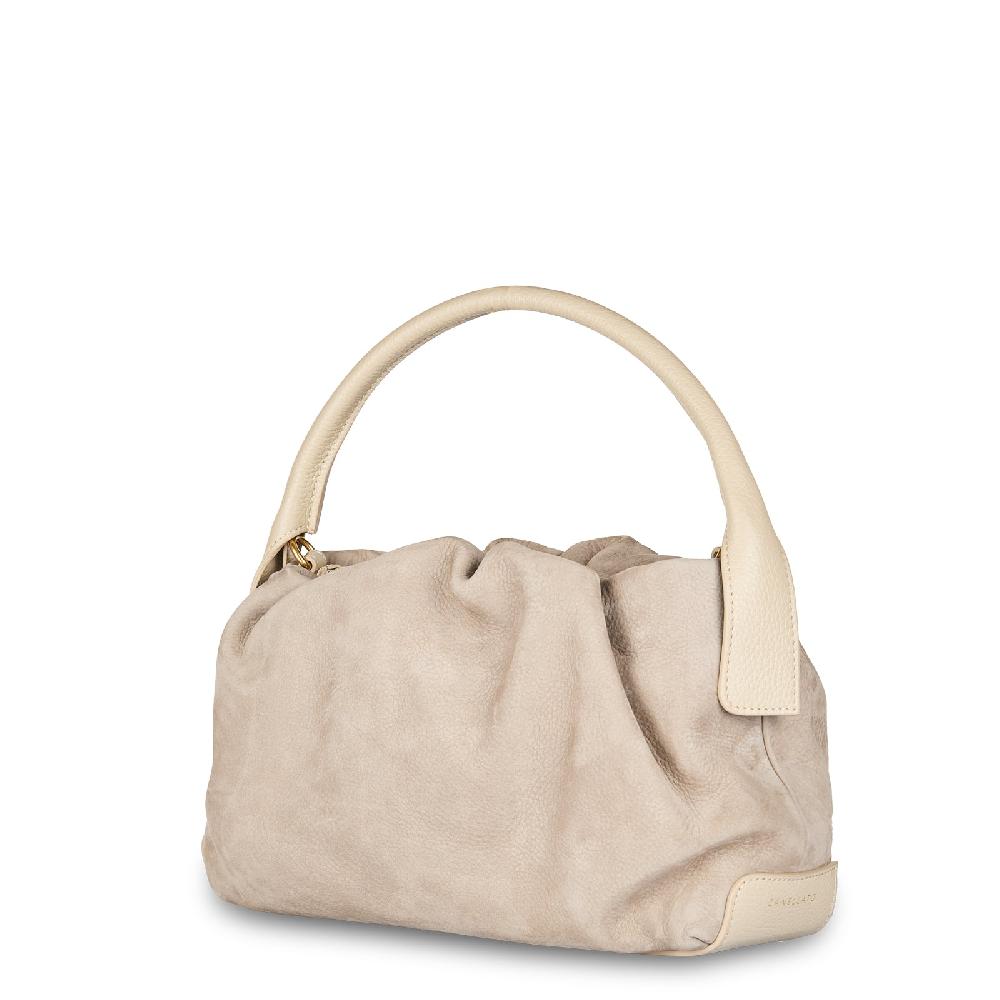 Zanellato BORSA TULIPA UNICA IN PELLE NABUK GREY VISONE | Zanellato Promozione Limitata