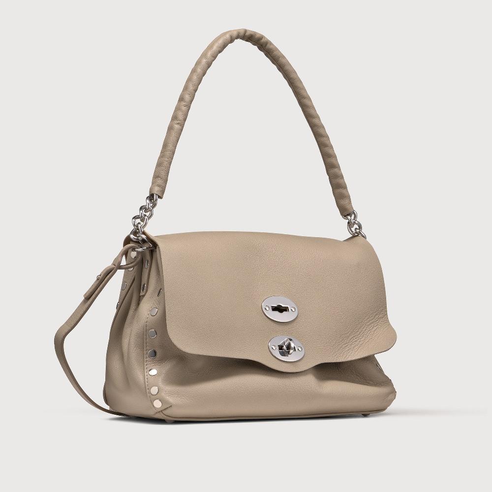 Zanellato BORSA POSTINA® SMALL IN PELLE LISCIA GREY SASSONE | Zanellato Fino Al -60%