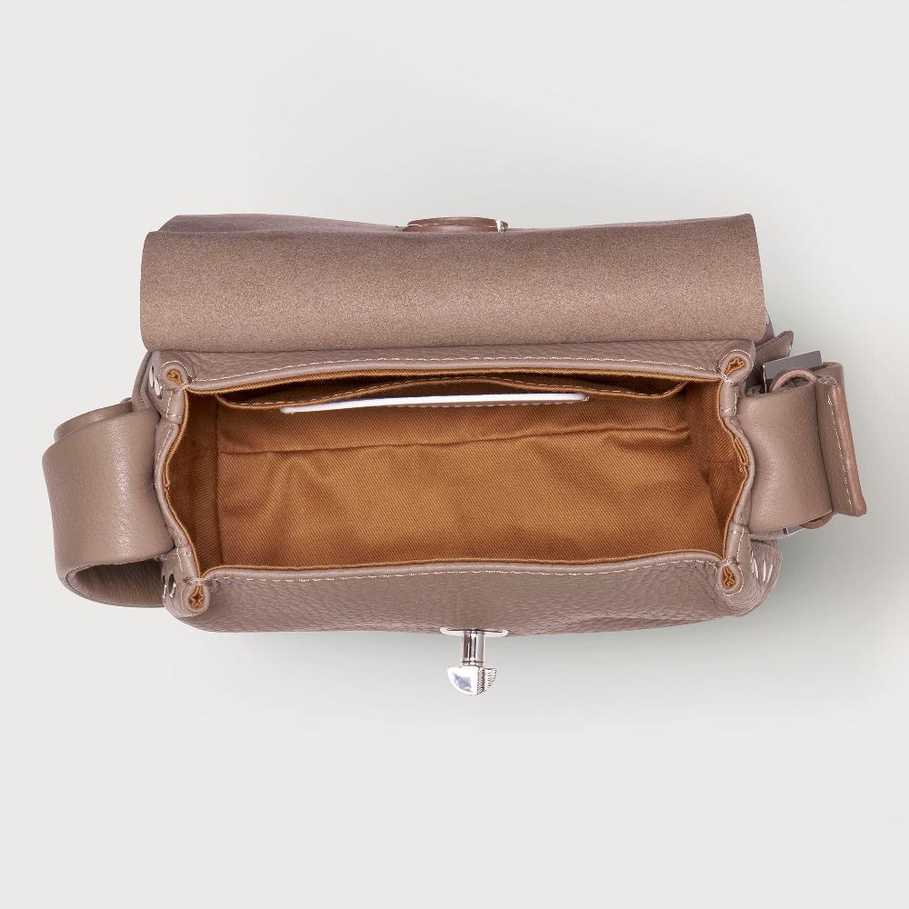 Zanellato BORSA POSTINA® BABY IN PELLE MARTELLATA GREY CENERINO | Zanellato Affare Del Giorno