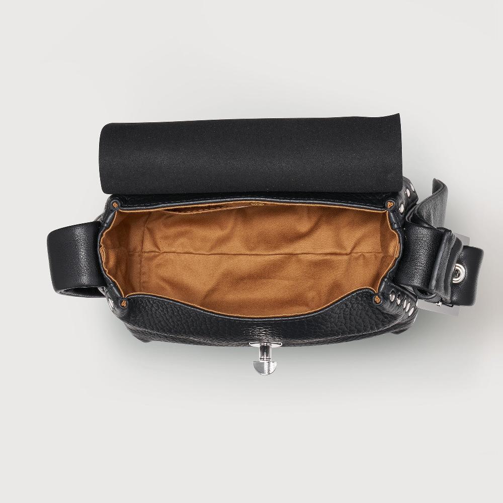 Zanellato BORSA POSTINA® BABY IN PELLE MARTELLATA BLACK NERO | Zanellato Prezzo Ridotto