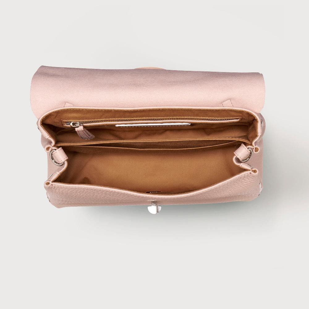 Zanellato BORSA POSTINA® SMALL IN PELLE MARTELLATA PINK ROSATELLO | Zanellato Sottocosto