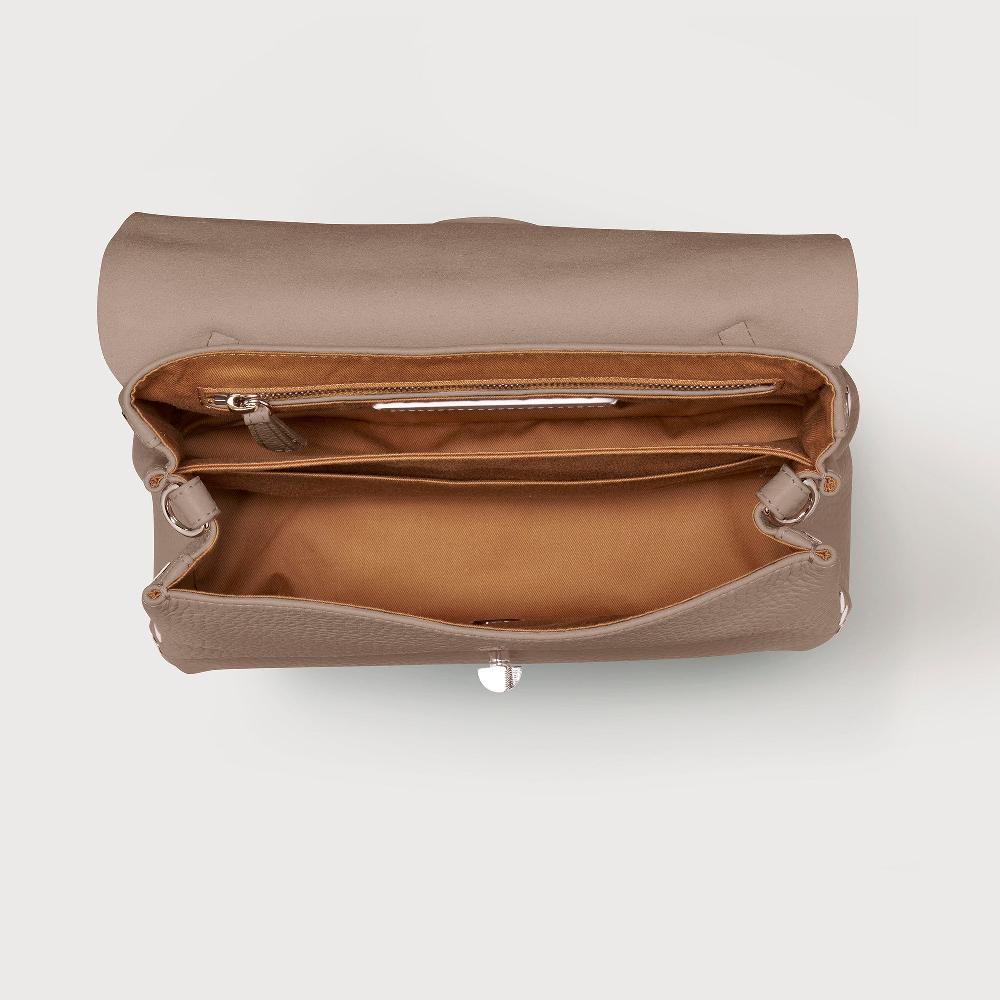 Zanellato BORSA POSTINA® SMALL IN PELLE MARTELLATA GREY CENERINO | Zanellato Convenienza