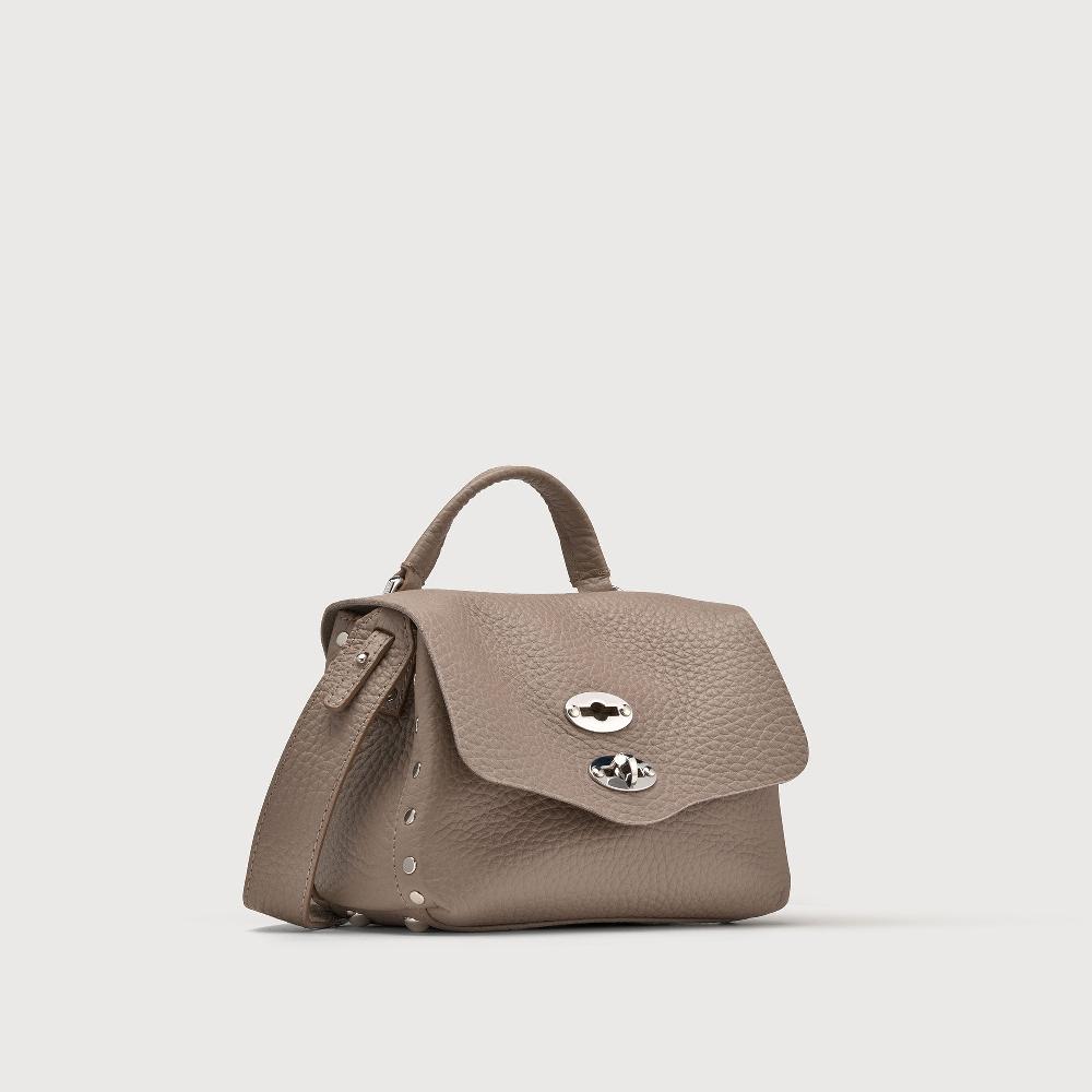 Zanellato BORSA POSTINA® BABY IN PELLE MARTELLATA GREY CENERINO | Zanellato Novità